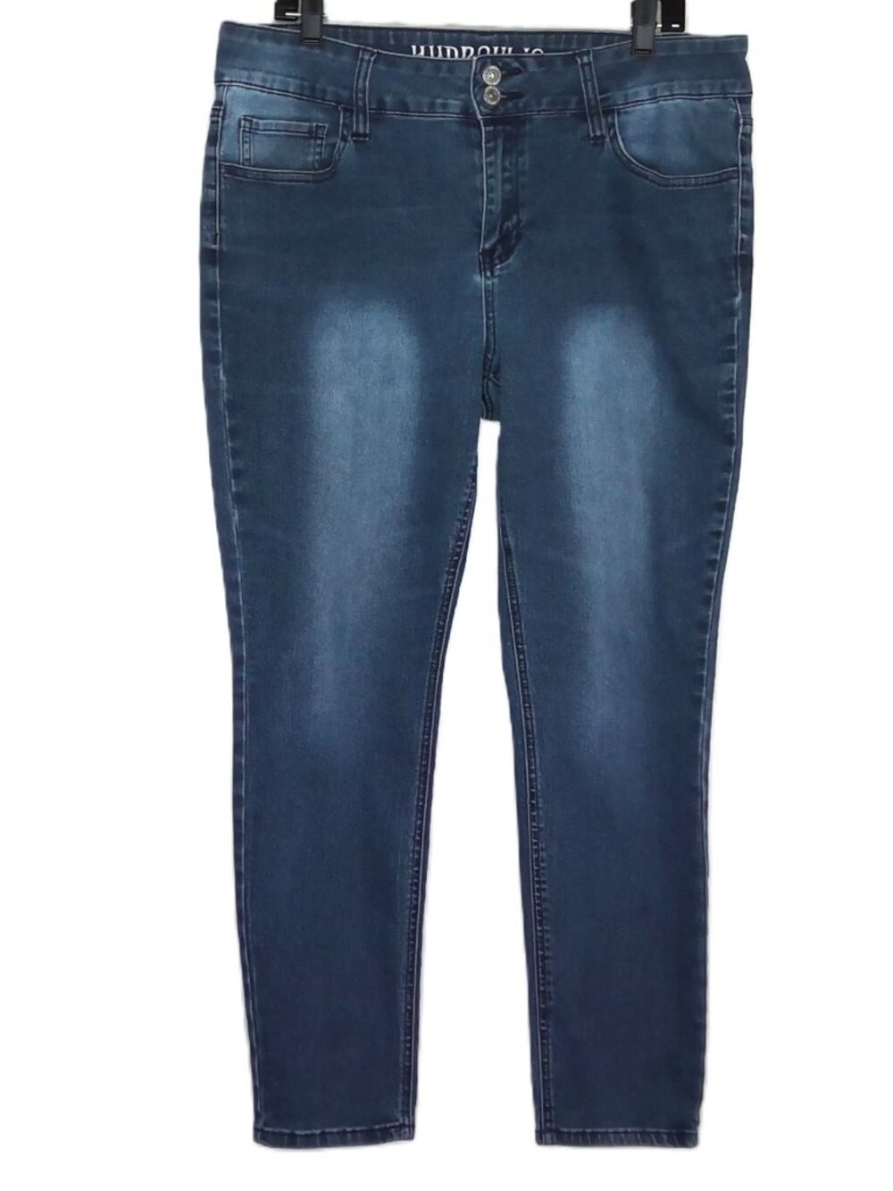 Hydraulic Nolita Blue Jeans Mid Rise Curvy Skinny Stretch Medium Fade Wash Sz 16